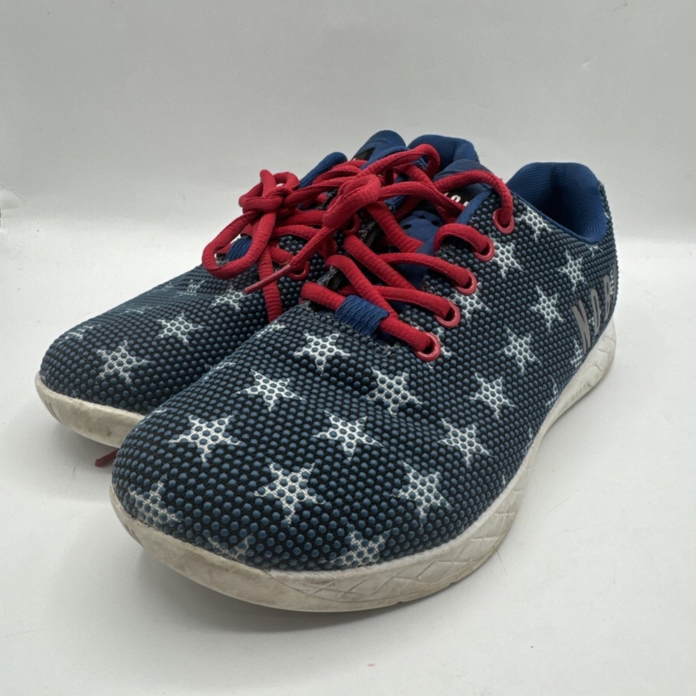 NoBull Unisex American Flag Star Training Shoes Womens Size 7.5, Mens Size 6